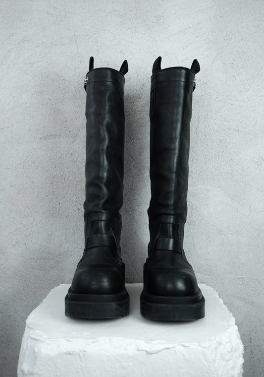 Rick Owens Knee Pull On Bogun Boots