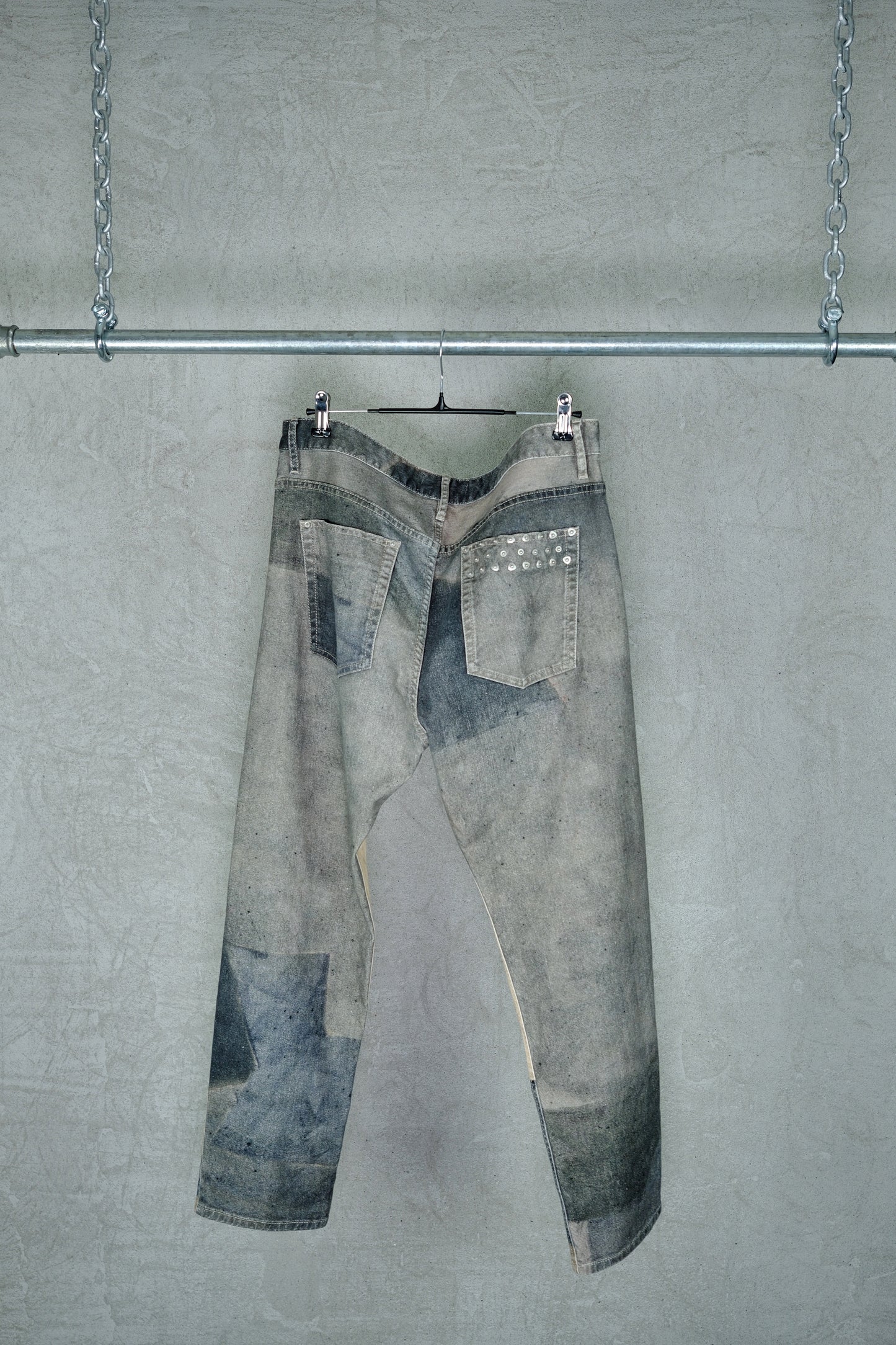 Isabel Marant Distressed Patch Jeans (Early 2000s)