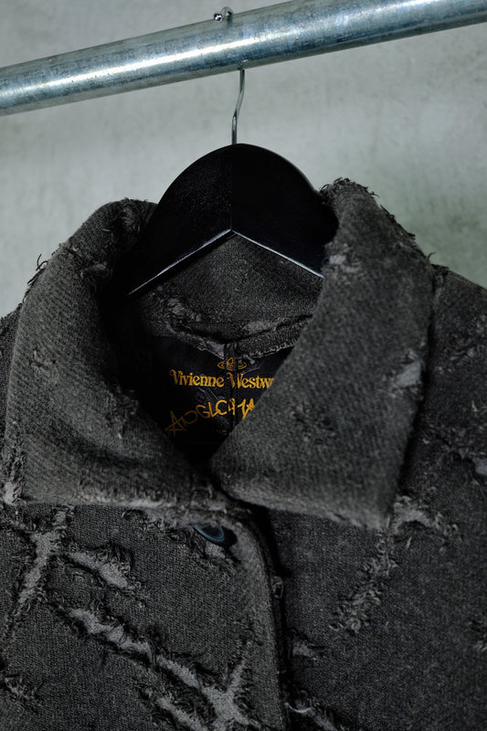 Vivienne Westwood Anglomania Cropped Frayed Jacket (Early 2000s)