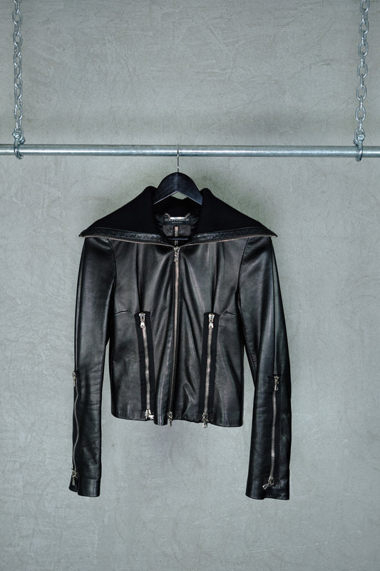 Dolce & Gabbana Sheepskin Moto Jacket
