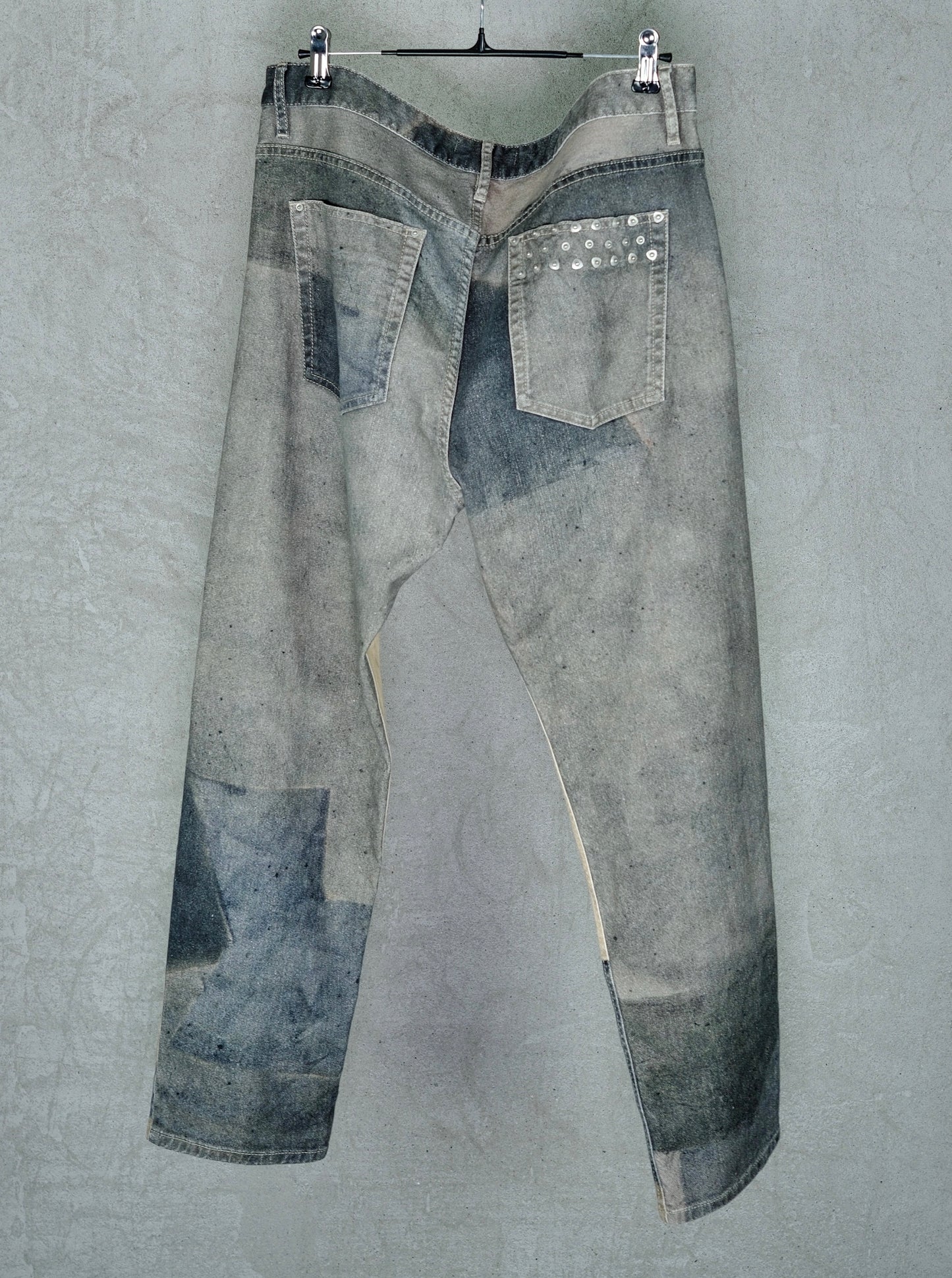 Isabel Marant Distressed Patch Jeans (Early 2000s)