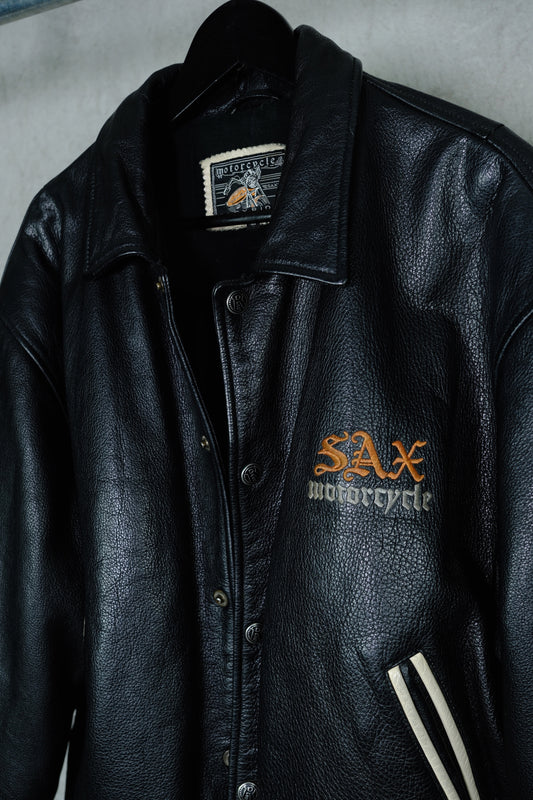SAX Motorcycle “Easyrider” Vintage Leather Jacket – 1990s