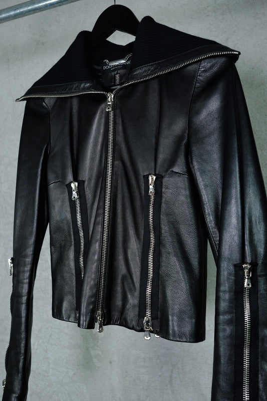 Dolce & Gabbana Sheepskin Moto Jacket