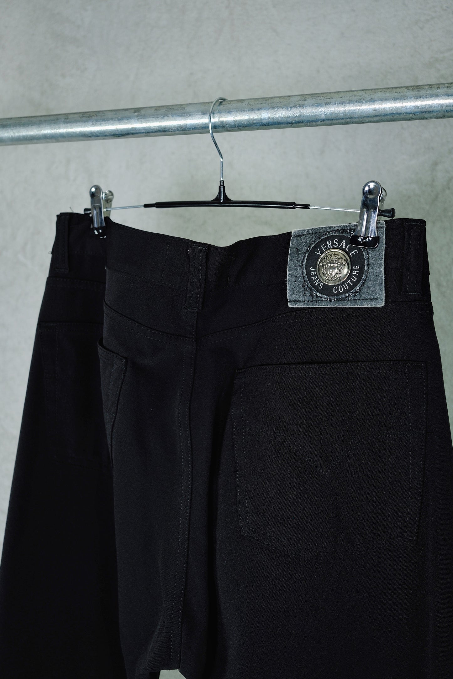 Versace Jeans Couture Vintage Black Pants (1990s)