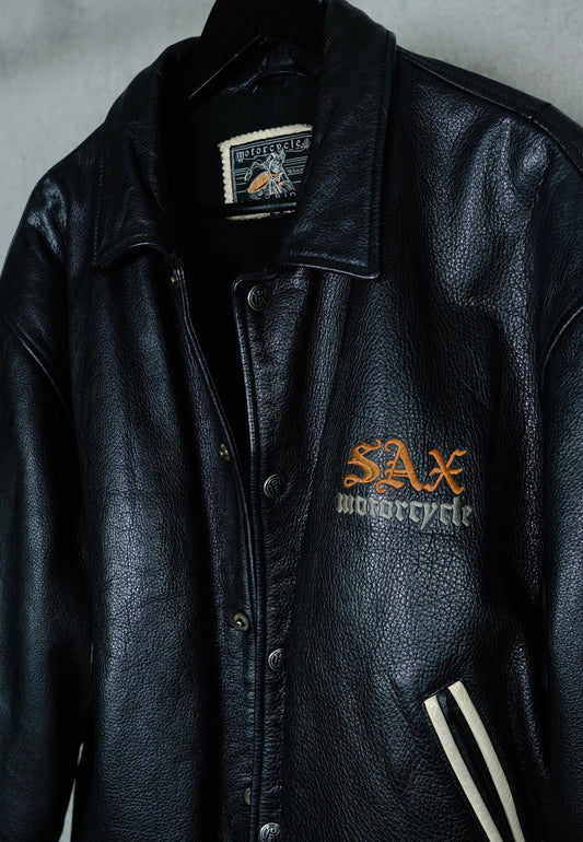 SAX Motorcycle “Easyrider” Vintage Leather Jacket