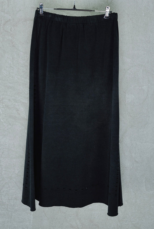 Issey Miyake High-waist Midi Skirt with Elastic Waistband