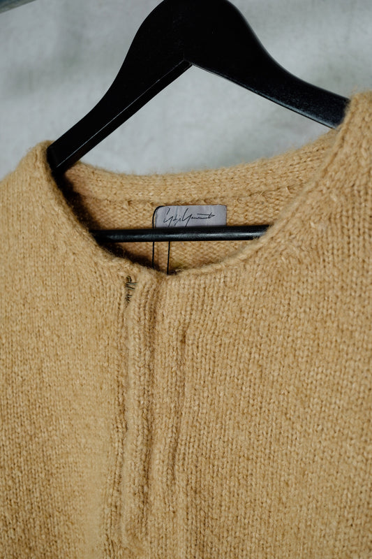 Yohji Yamamoto Pour Homme FW2001 Hand-Knit Camel Wool Sweater