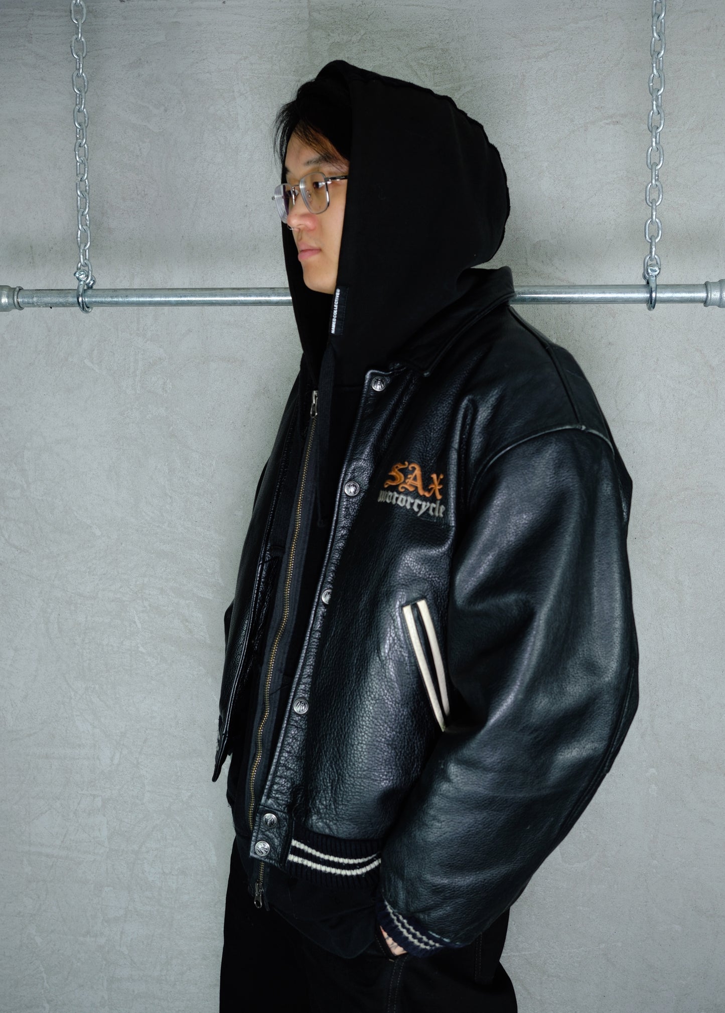 SAX Motorcycle “Easyrider” Vintage Leather Jacket – 1990s