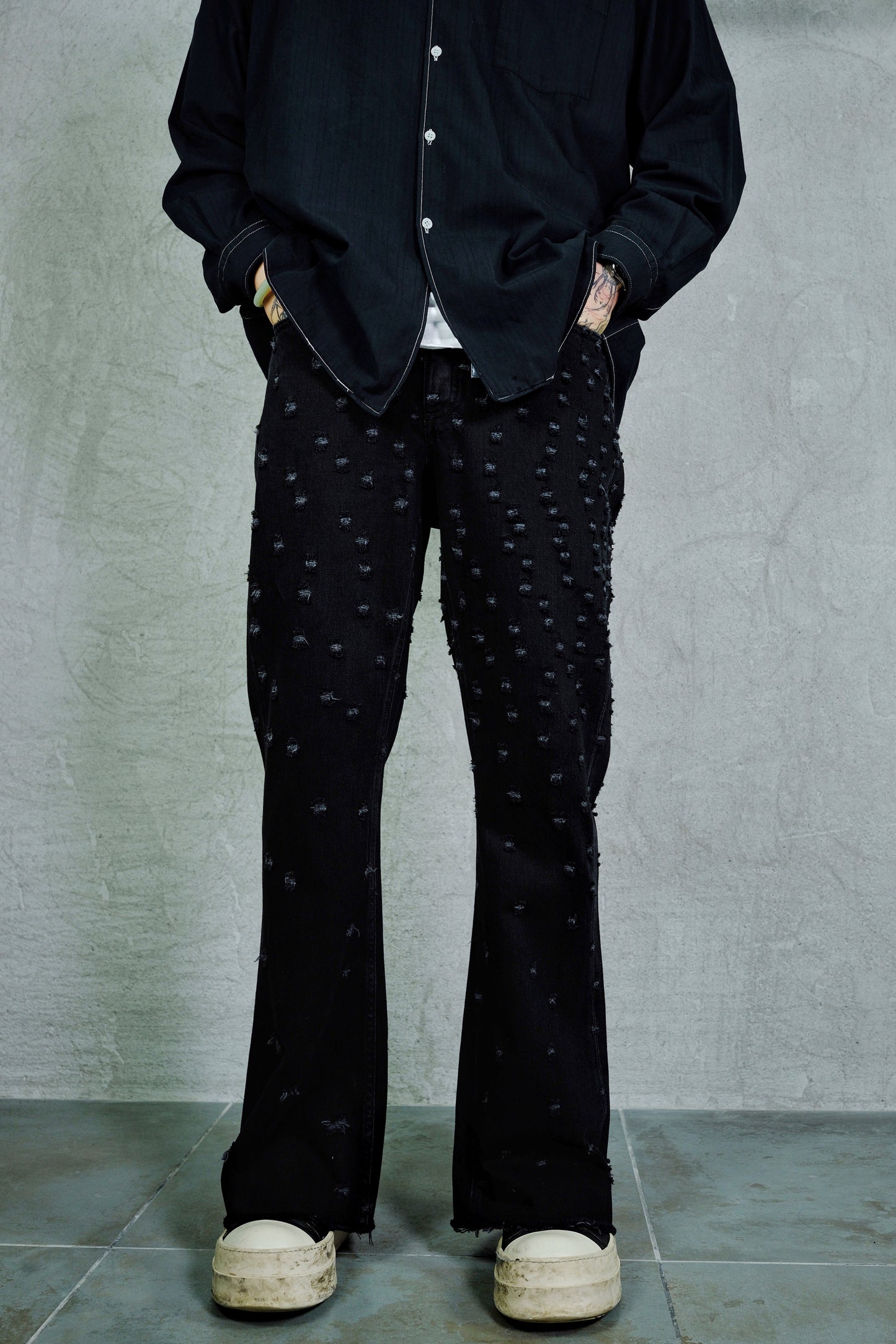 MM6 Maison Margiela Distressed Denim