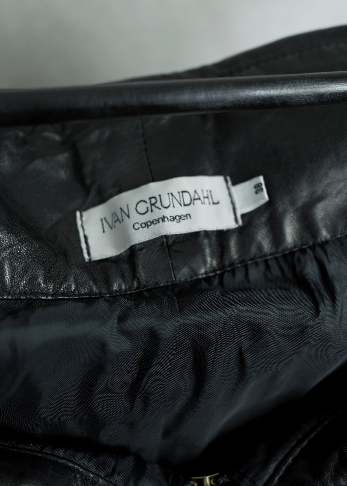 Ivan Grundahl Oversized Collar Calf Leather Vest