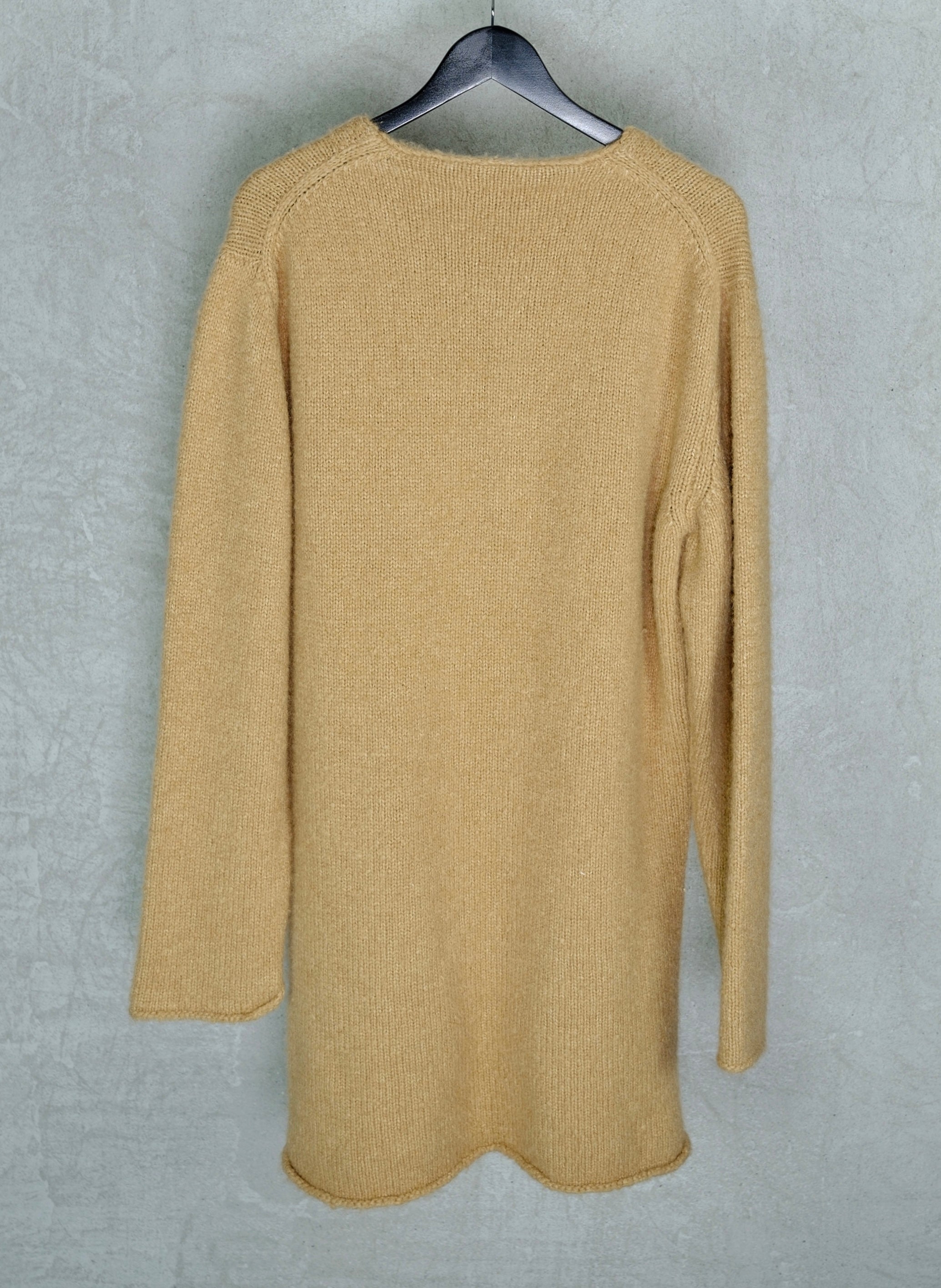 Yohji Yamamoto Pour Homme FW2001 Hand-Knit Camel Wool Sweater