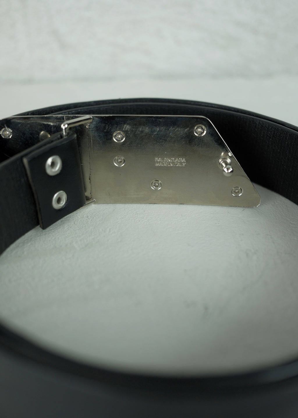 Balenciaga Moto Leather Belt