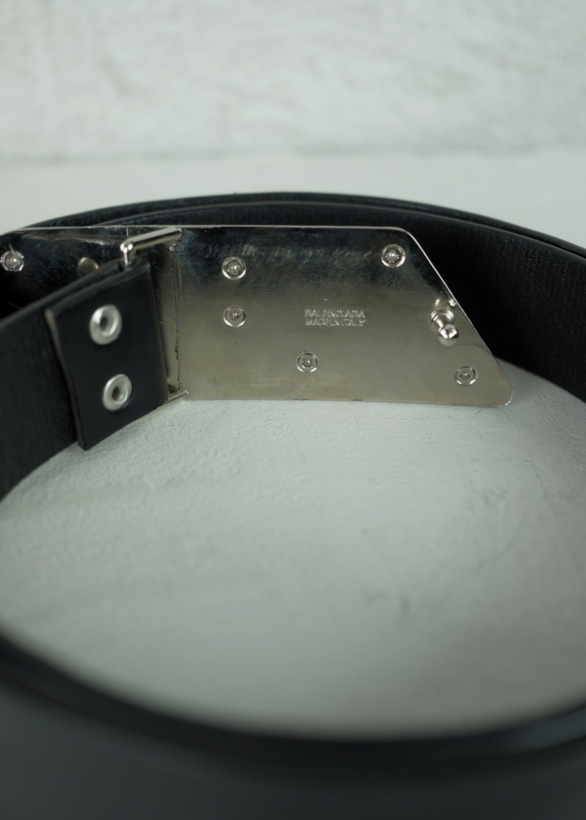 Balenciaga Moto Leather Belt