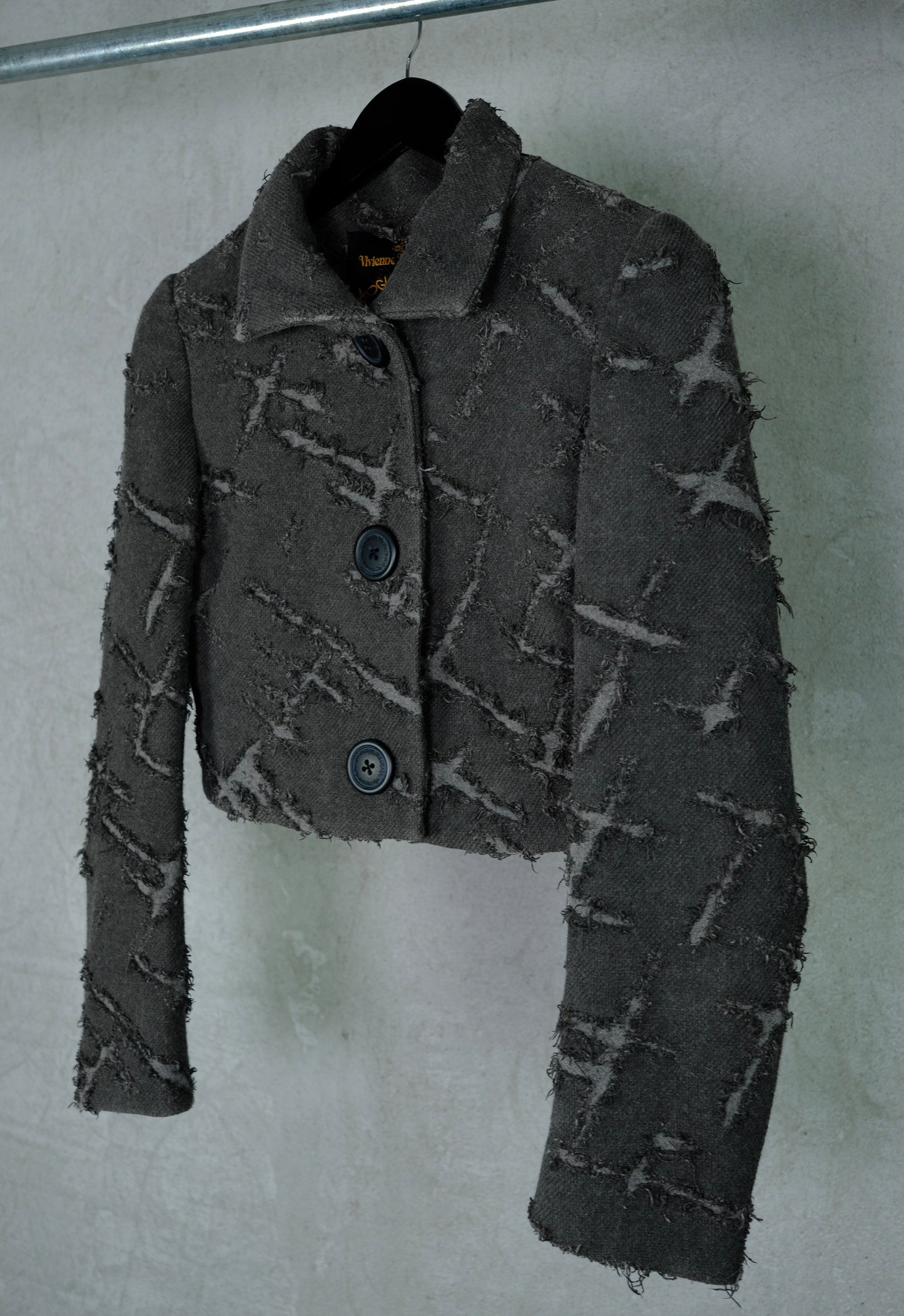 Vivienne Westwood Anglomania Cropped Frayed Jacket (Early 2000s)