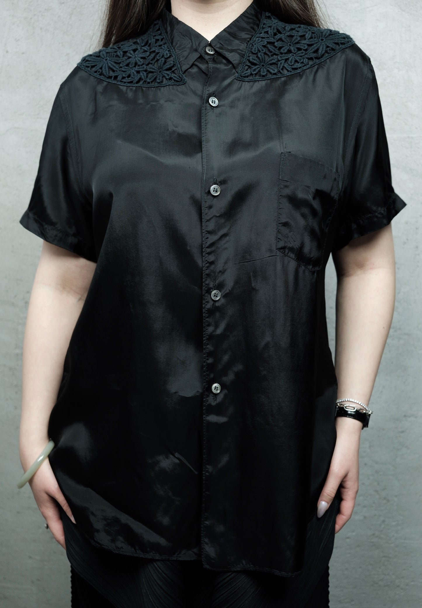 Comme des Garçons Floral Embroidered Shirt