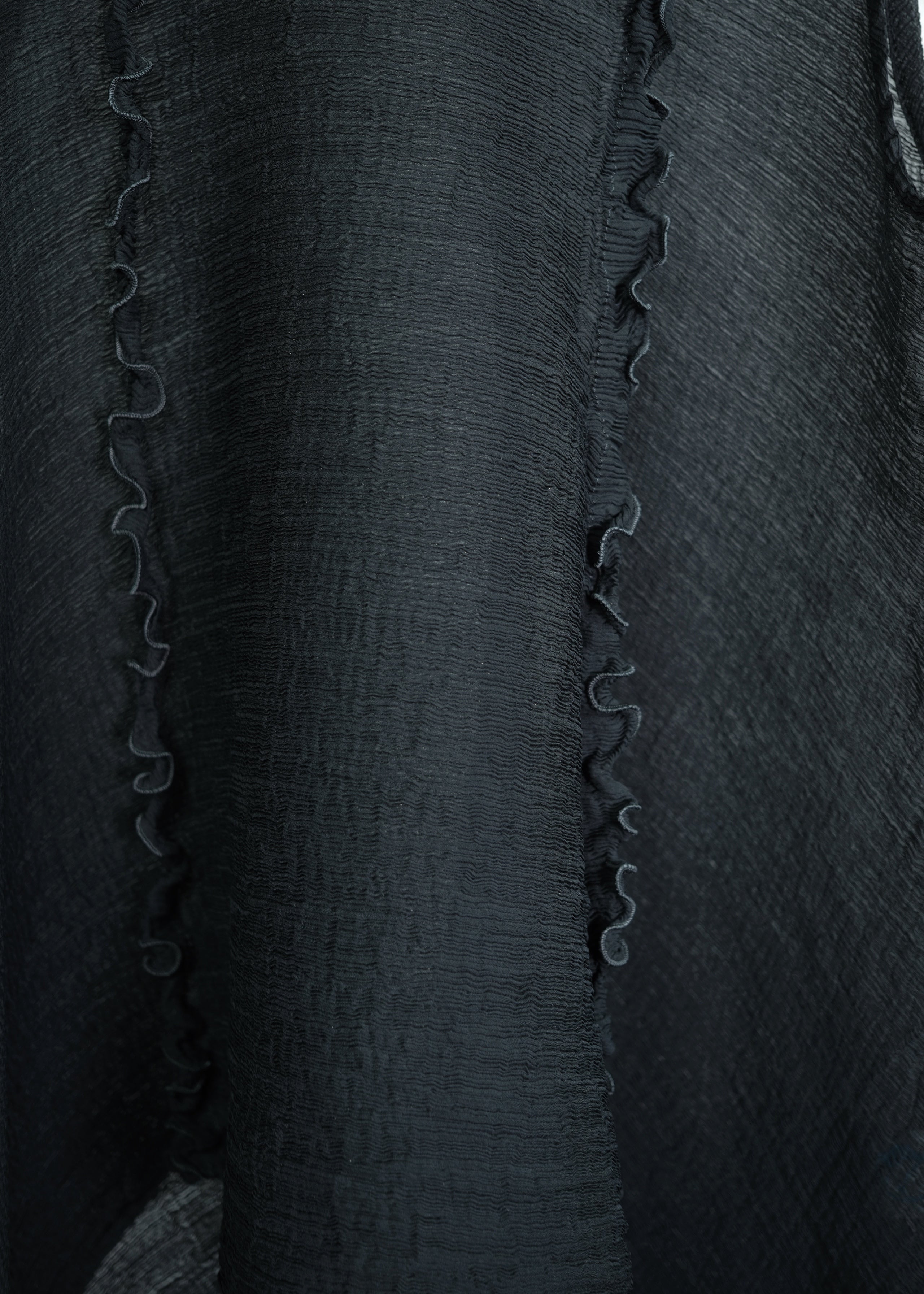 Issey Miyake Asymmetric Textured Layered Top
