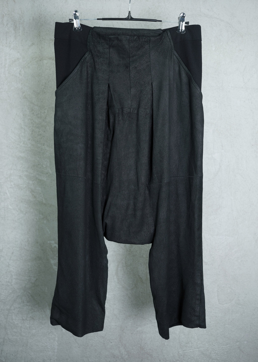 Rick Owens LIMO FW11 Leather Drop-Crotch Trousers