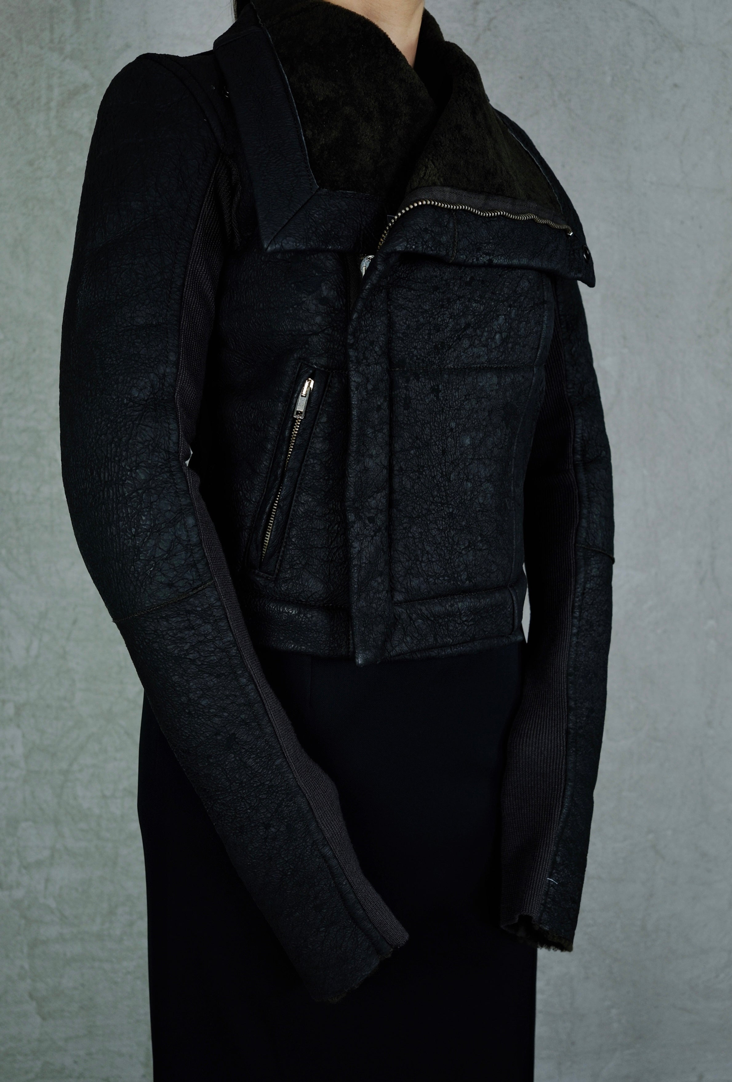 Rick Owens Leather Jacket (2000s)