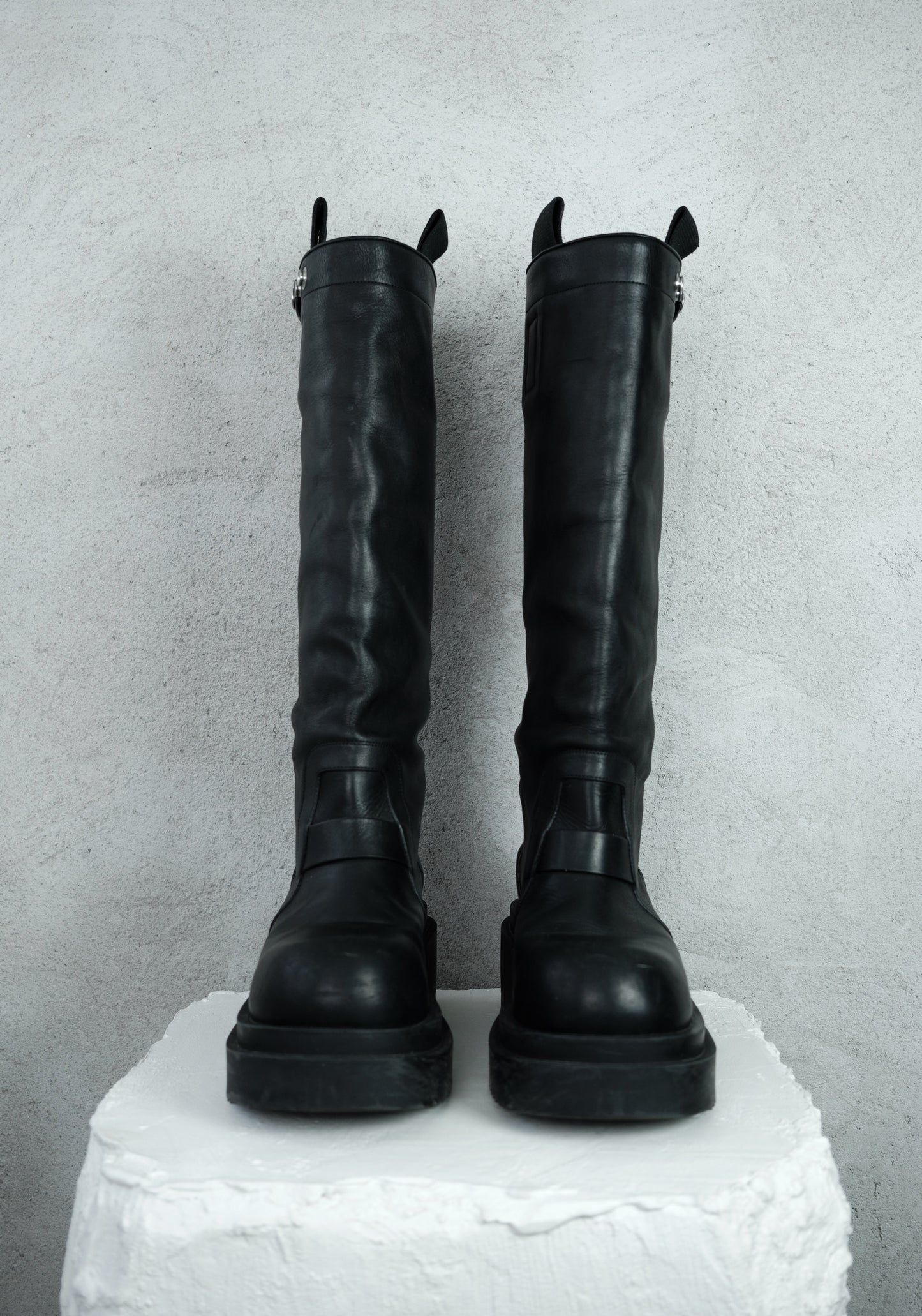 Rick Owens Knee Pull On Bogun Boots