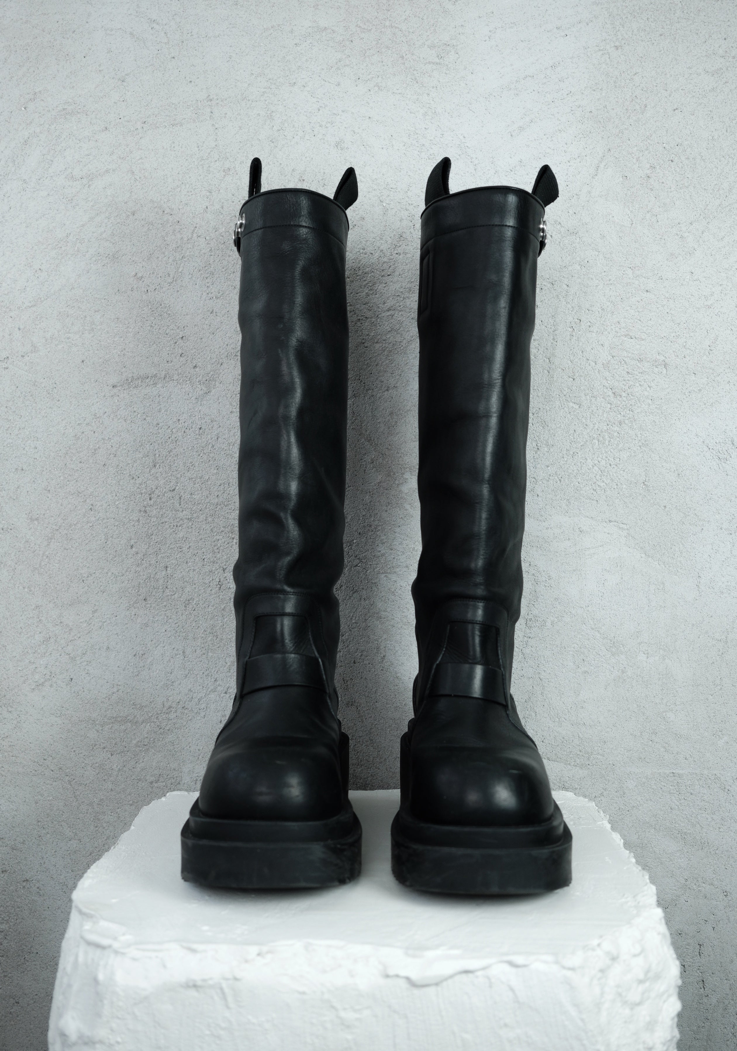 Rick Owens Knee Pull On Bogun Boots