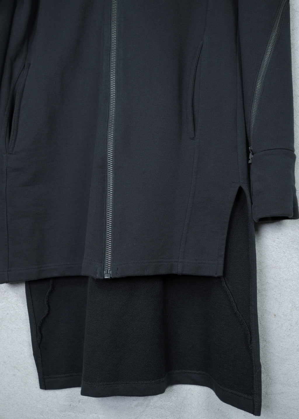 Barbara I Gongini Multi-Zip Longline Hooded Jacket