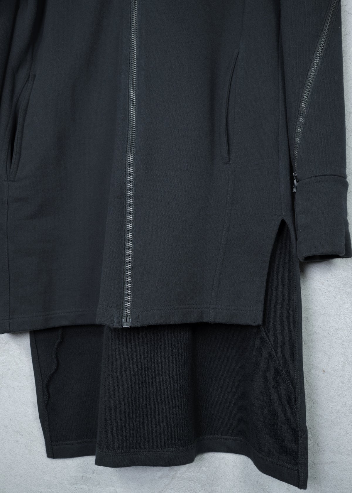 Barbara I Gongini Multi-Zip Longline Hooded Jacket