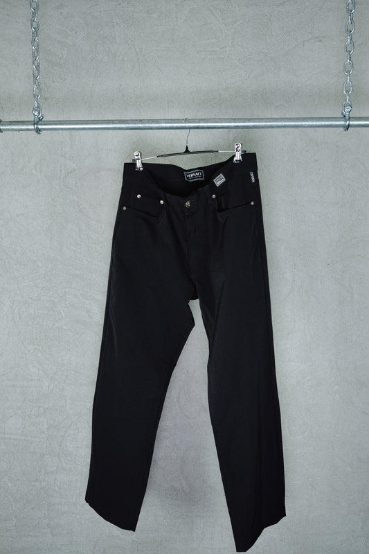 Versace Jeans Couture Vintage Black Pants (1990s)