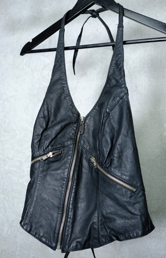 Harley-Davidson Leather Halter Top