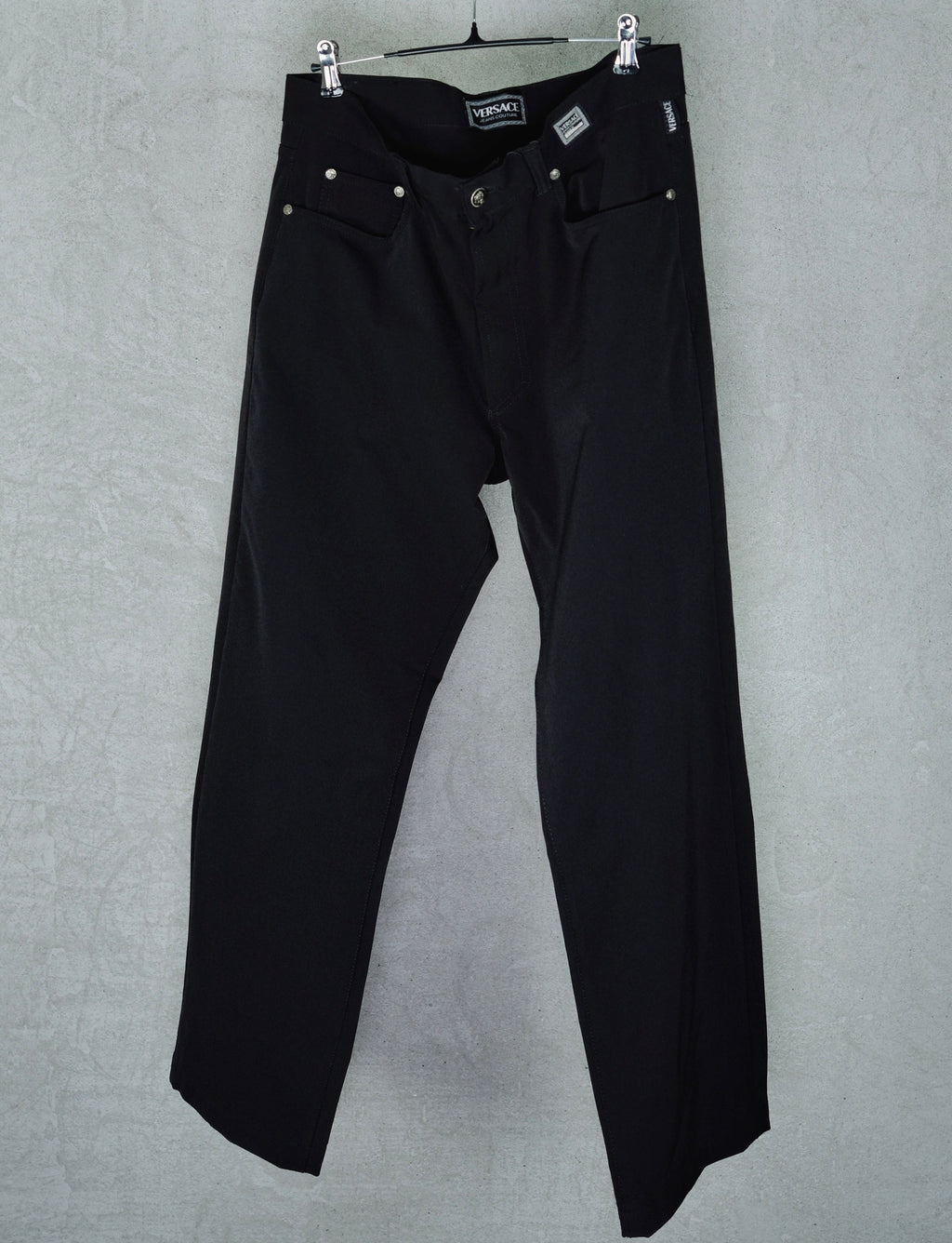 Versace Jeans Couture Vintage Black Pants (1990s)