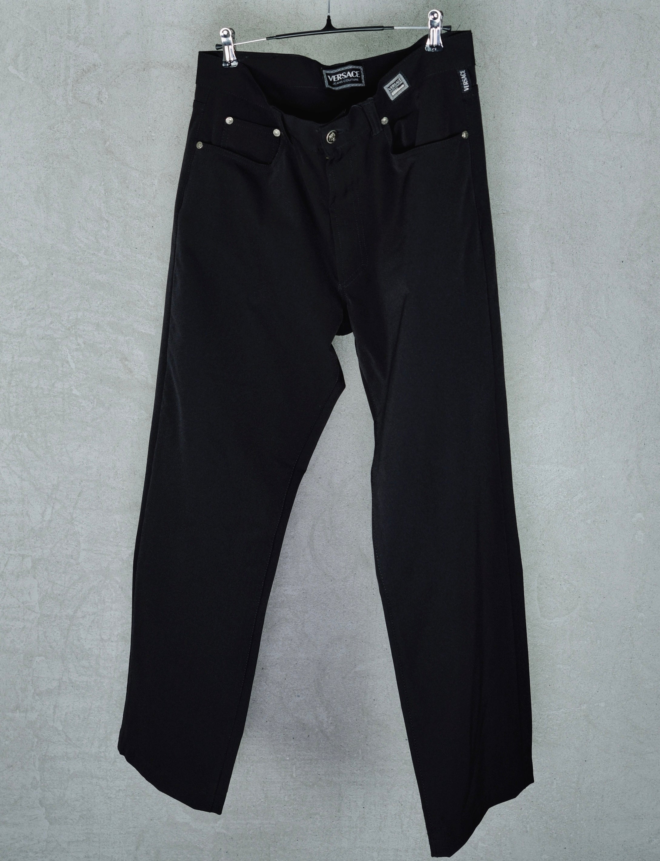 Versace Jeans Couture Vintage Black Pants (1990s)