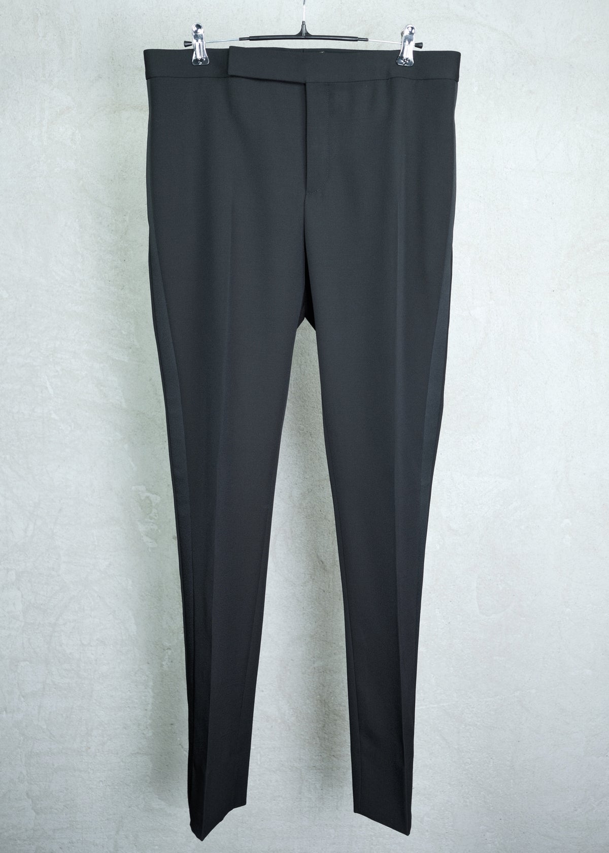 Saint Laurent Tuxedo Pants in Grain de Poudre