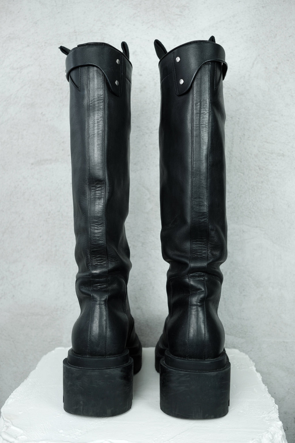 Rick Owens Knee Pull On Bogun Boots