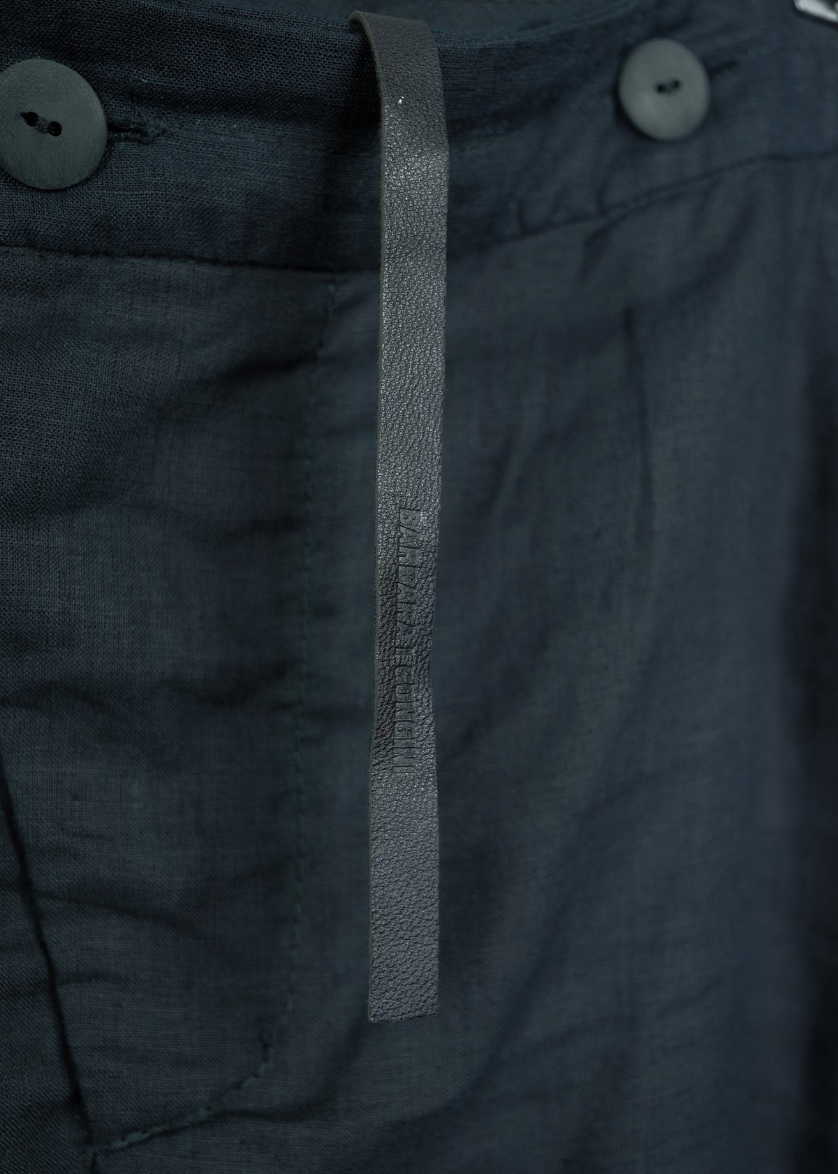 Barbara I Gongini Hemp Asymmetric Skirt Trousers