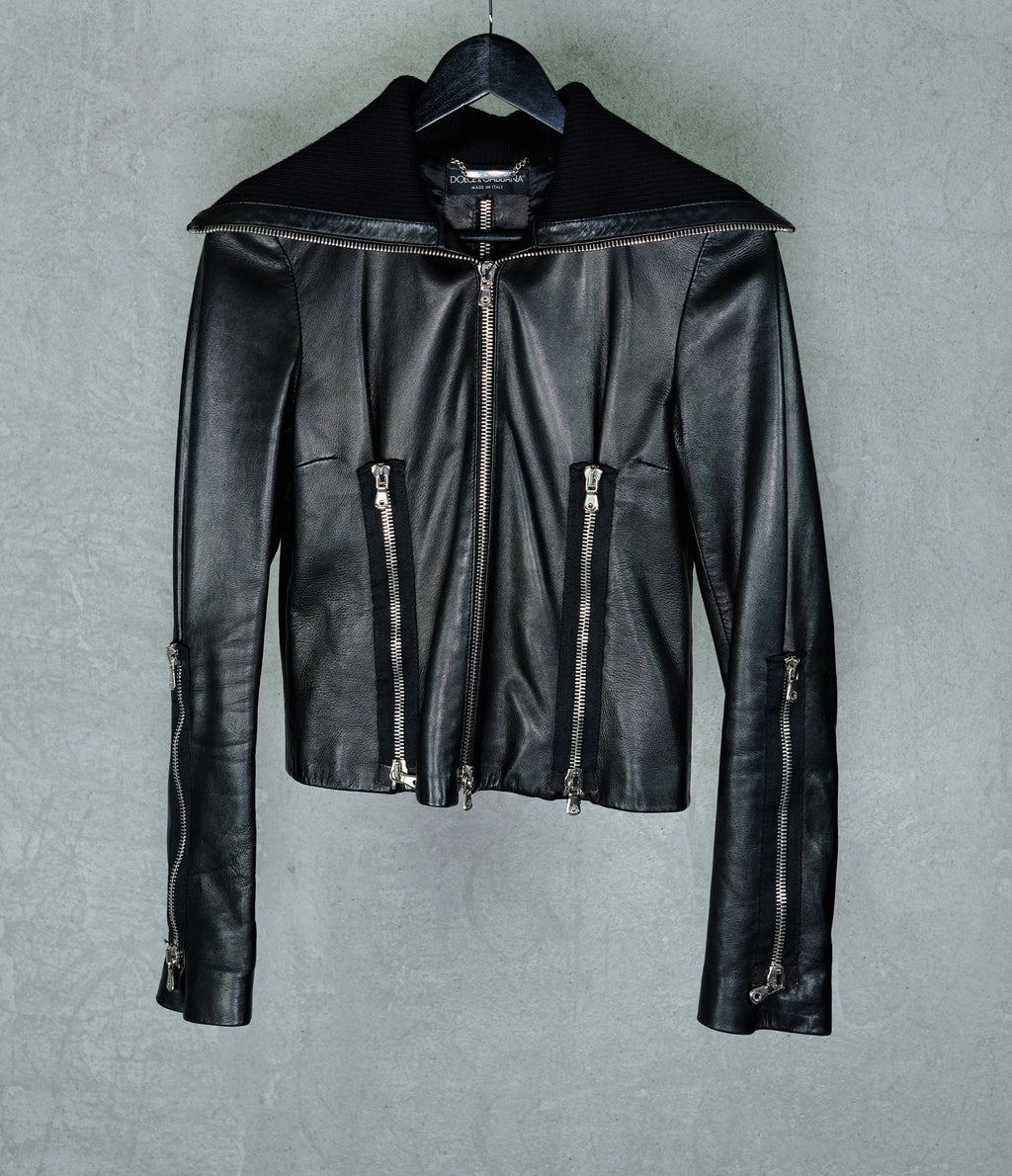 Dolce & Gabbana Sheepskin Moto Jacket