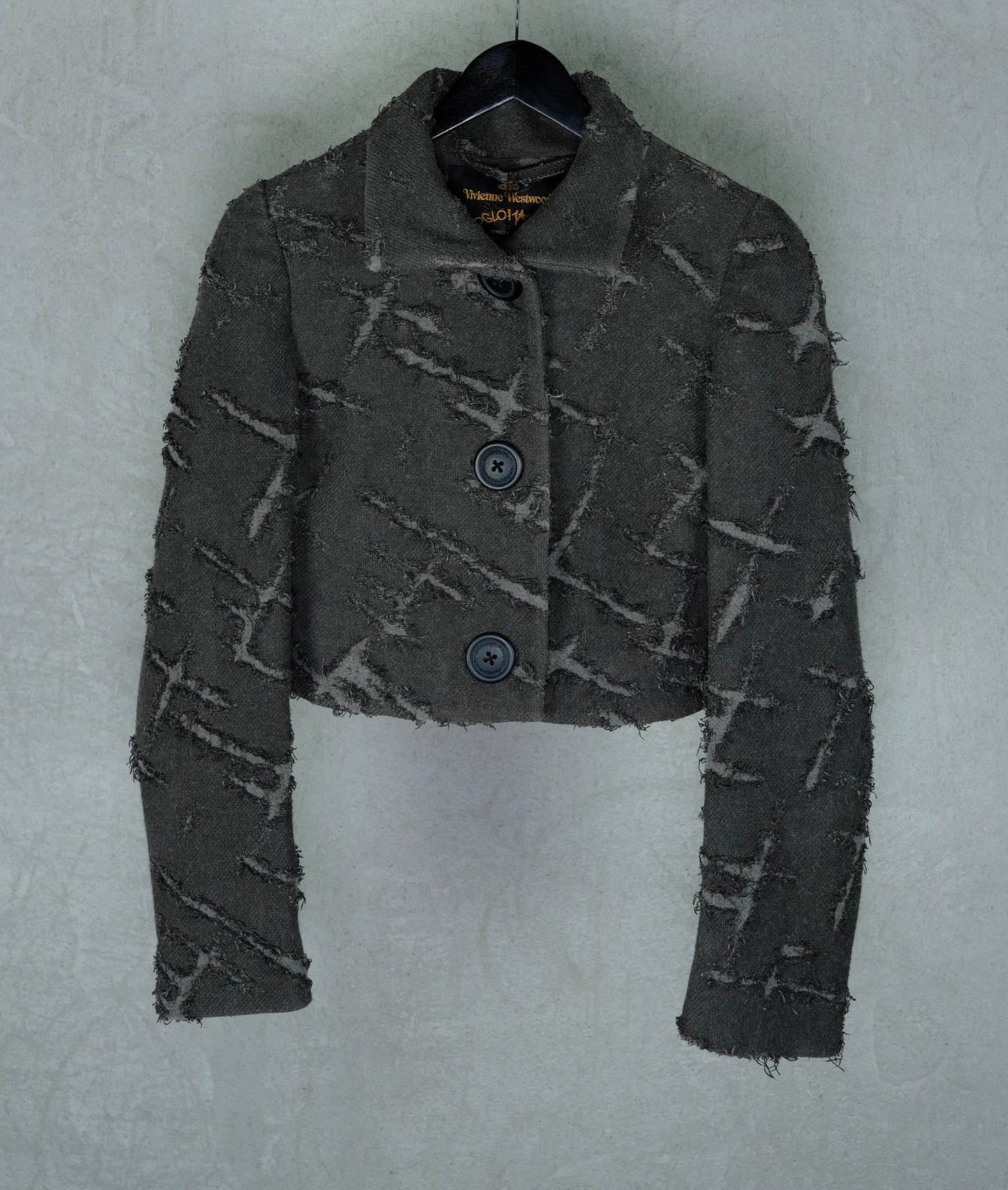 Vivienne Westwood Anglomania Cropped Frayed Jacket (Early 2000s)