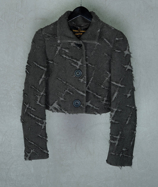 Vivienne Westwood Anglomania Cropped Frayed Jacket (Early 2000s)