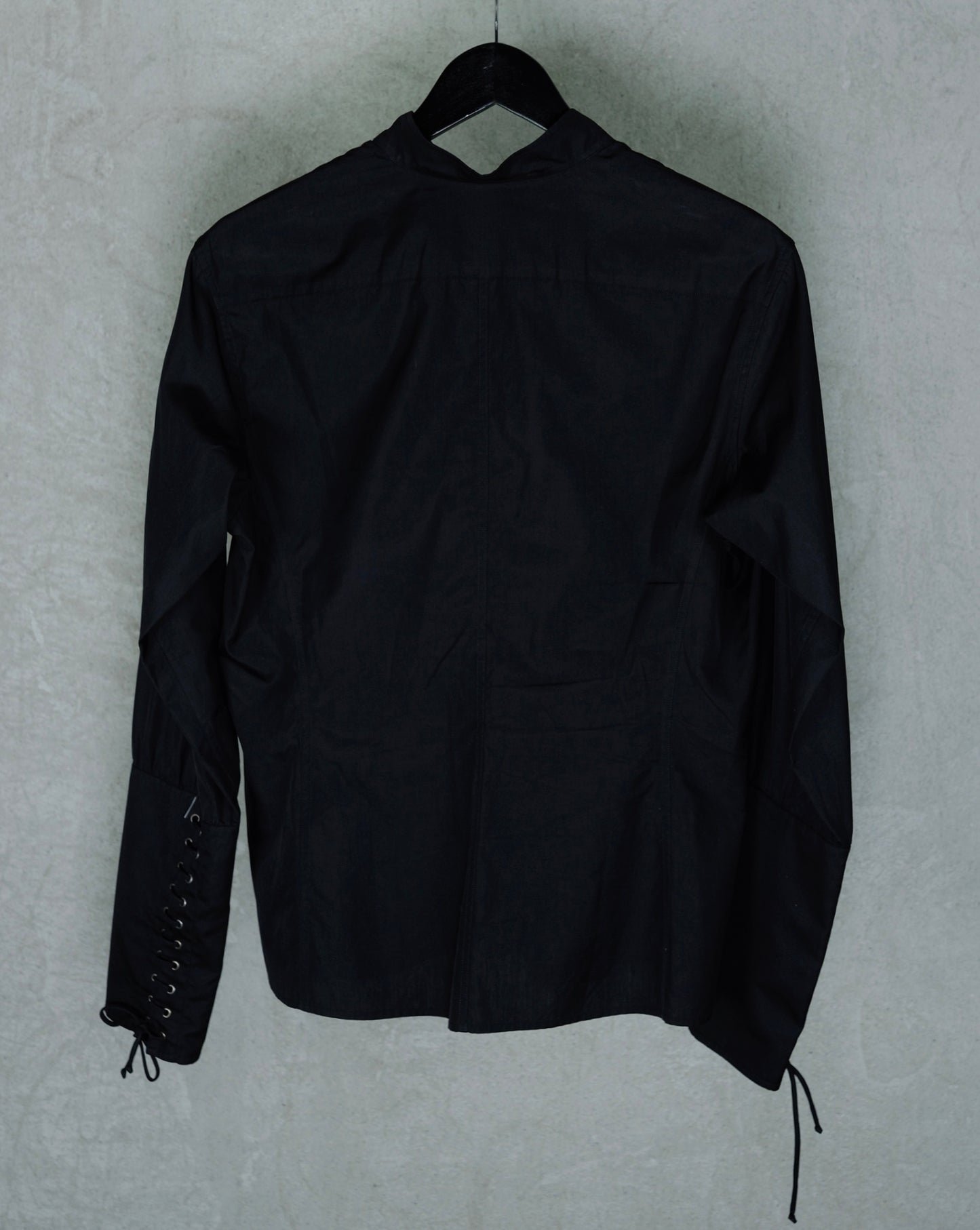 Yves Saint Laurent Rive Gauche Black Lace-Detail Shirt