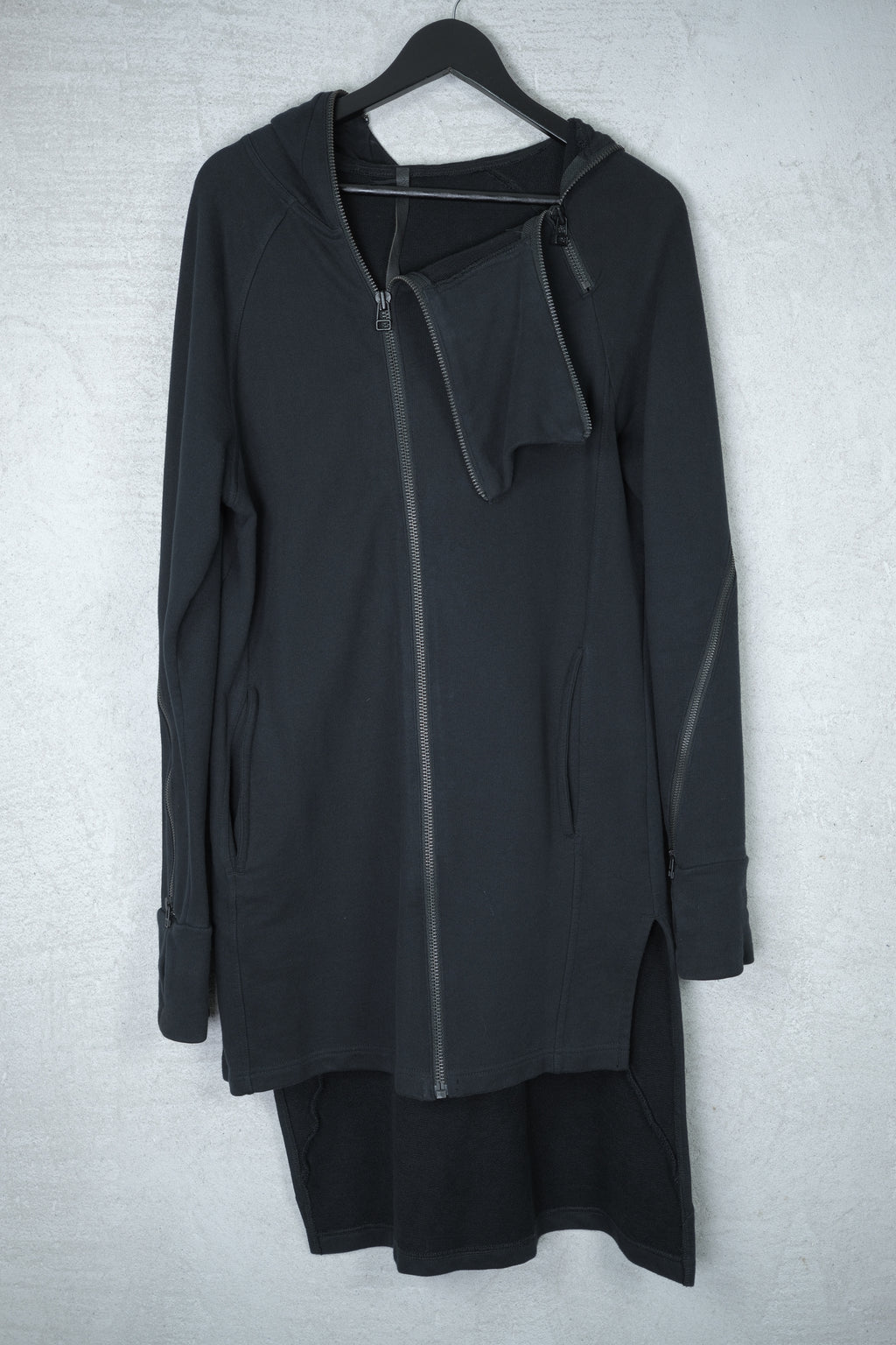 Barbara I Gongini Multi-Zip Longline Hooded Jacket