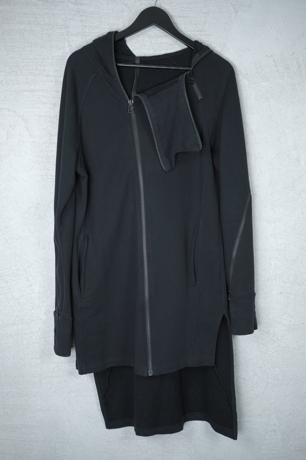 Barbara I Gongini Multi-Zip Longline Hooded Jacket