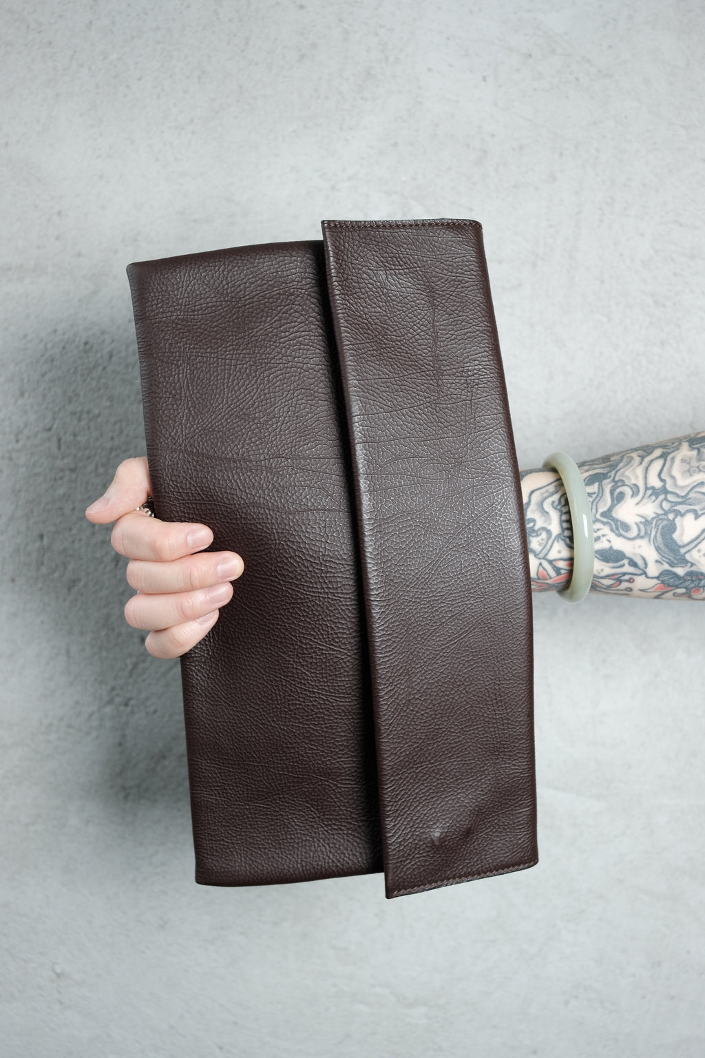 Marni Vintage Leather Pochette – Warm Brown (2000s)