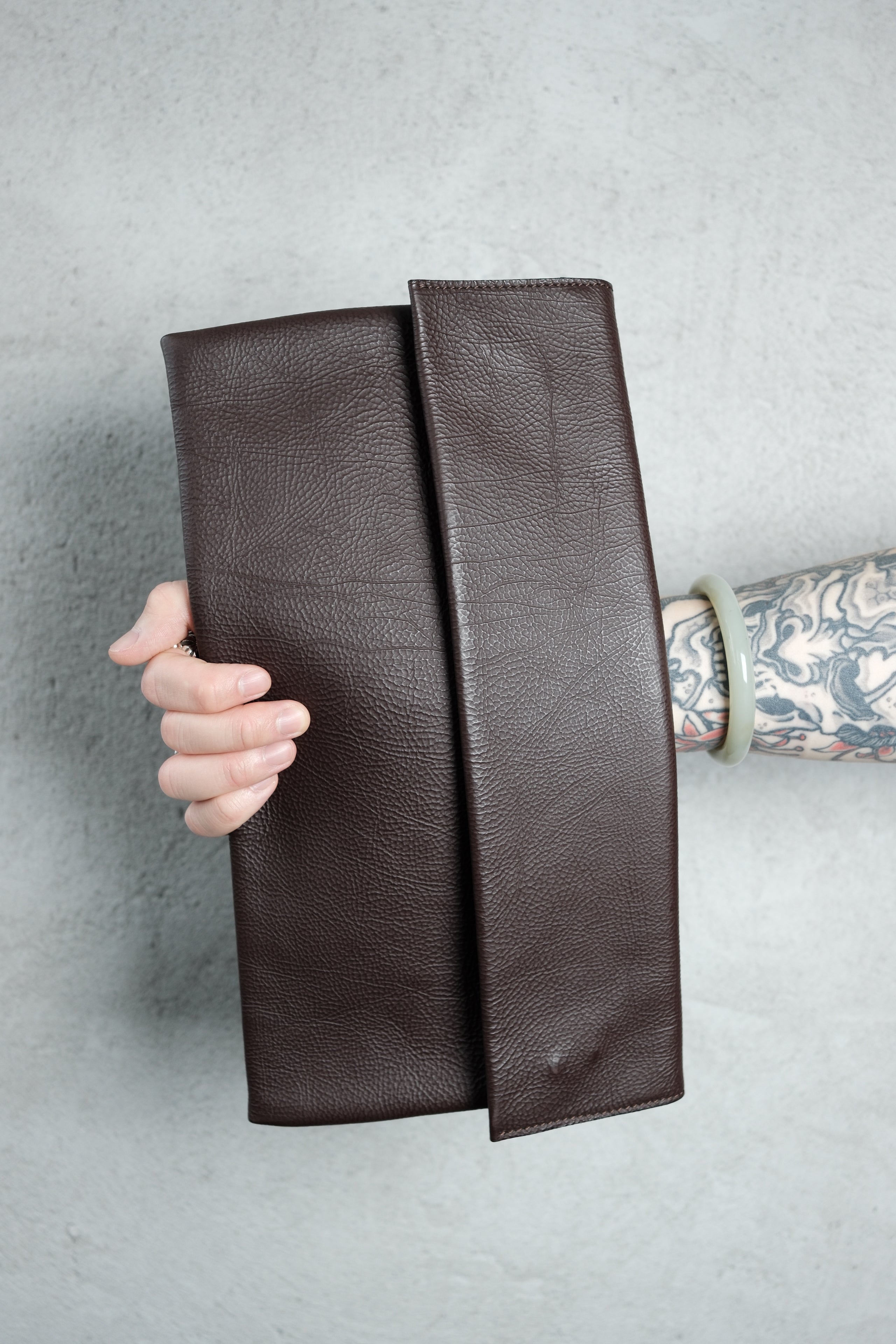 Marni Vintage Leather Pochette – Warm Brown (2000s)