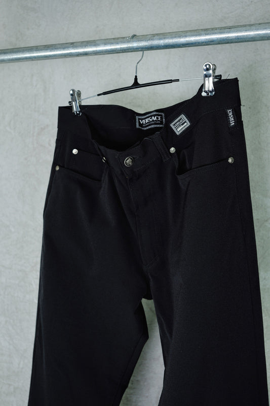 Versace Jeans Couture Vintage Black Pants (1990s)