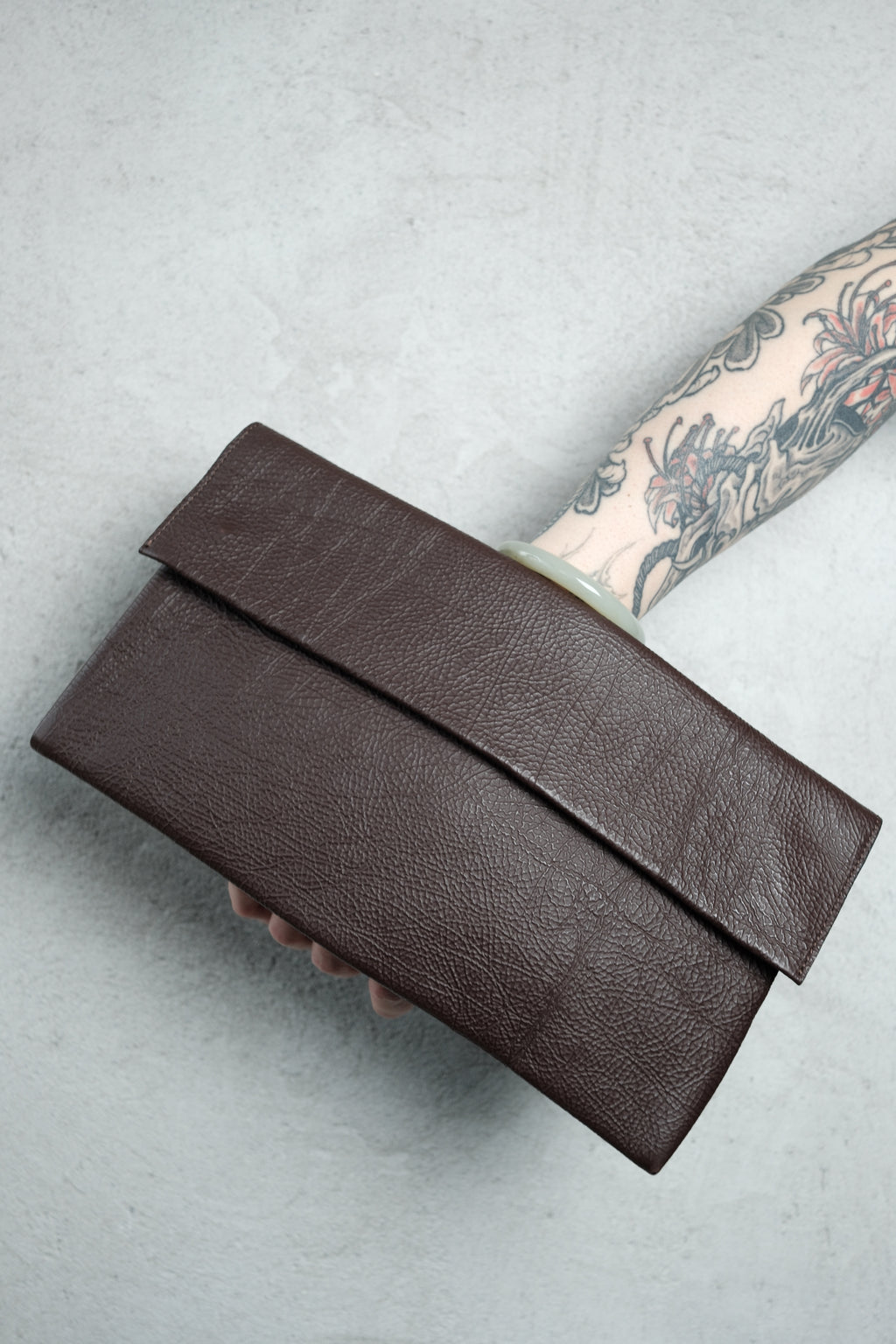 Marni Vintage Leather Pochette – Warm Brown (2000s)