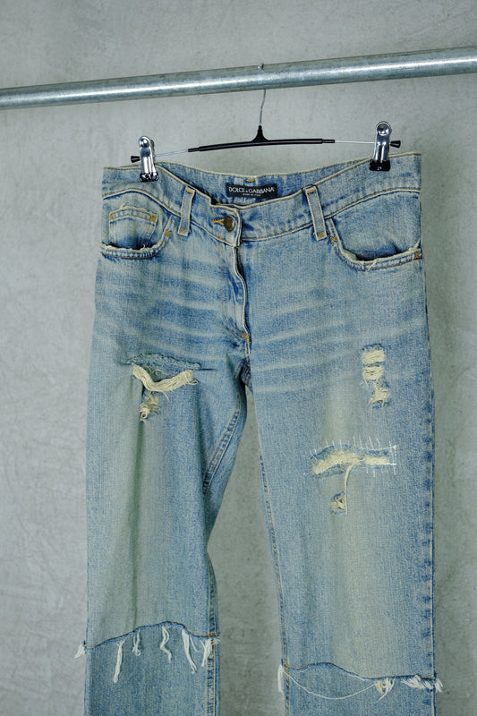 Dolce & Gabbana Distressed Denim Jeans (Spring/Summer 2000)