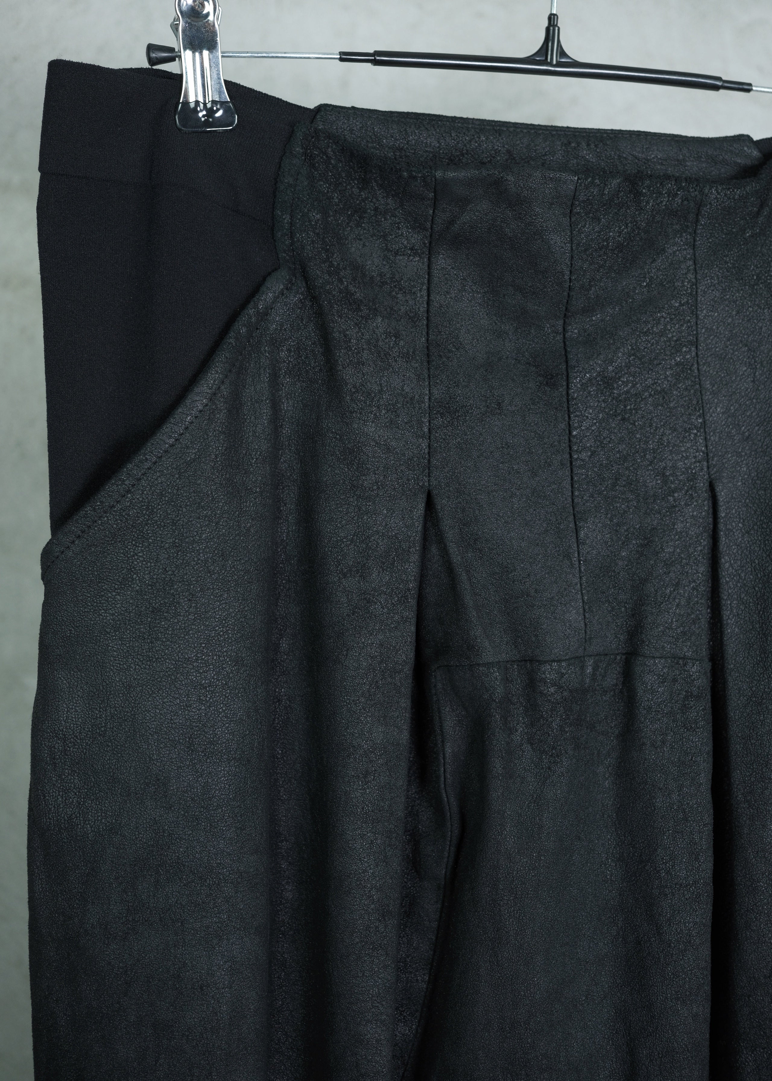 Rick Owens LIMO FW11 Leather Drop-Crotch Trousers