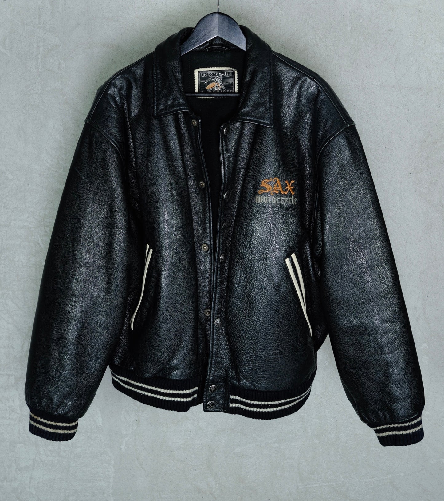 SAX Motorcycle “Easyrider” Vintage Leather Jacket