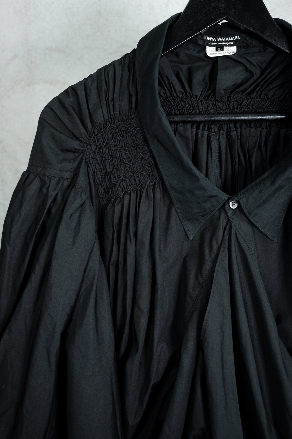 Junya Watanabe Comme des Garçons Smocked Balloon Shirt