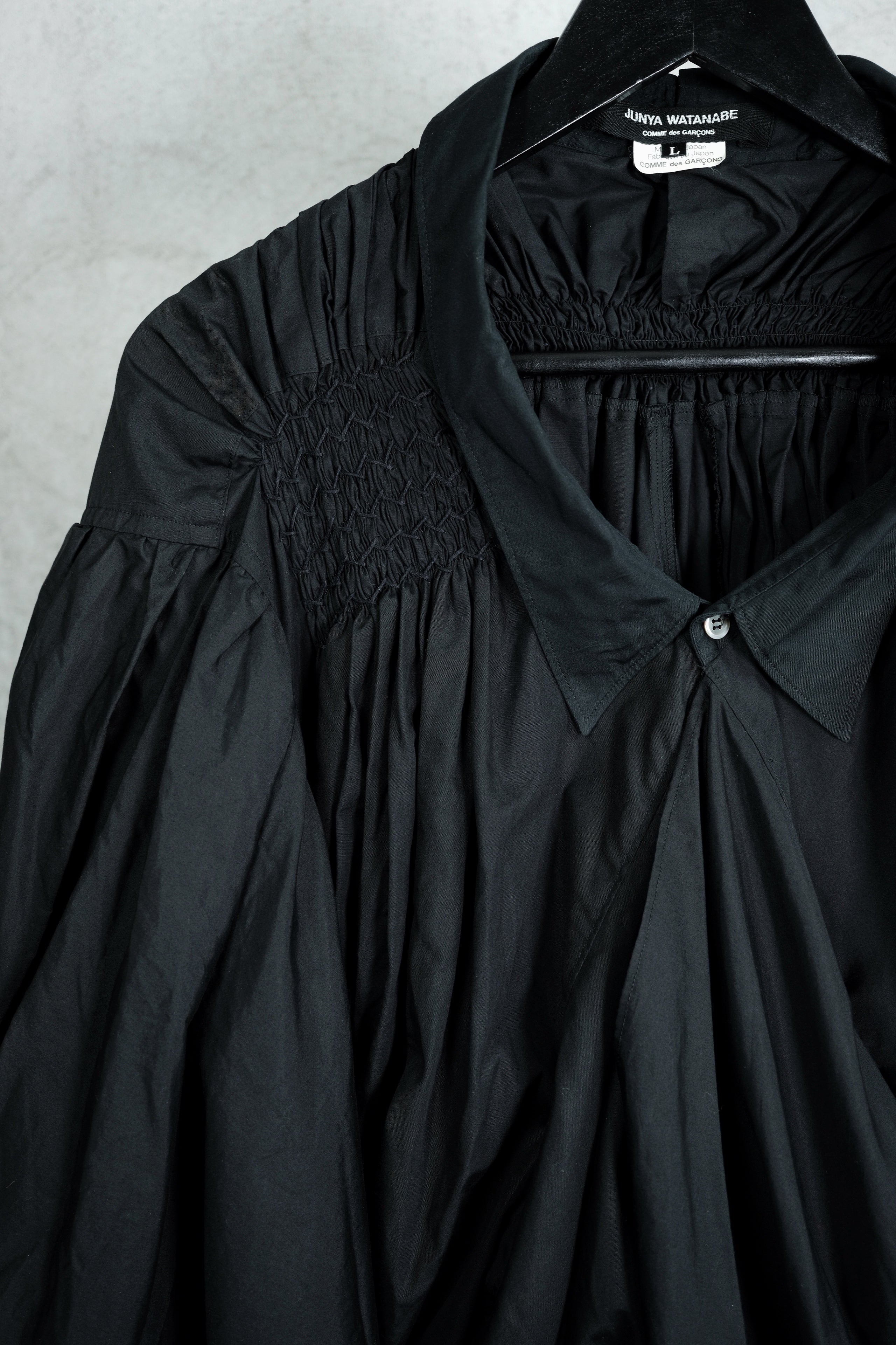 Junya Watanabe Comme des Garçons Smocked Balloon Shirt