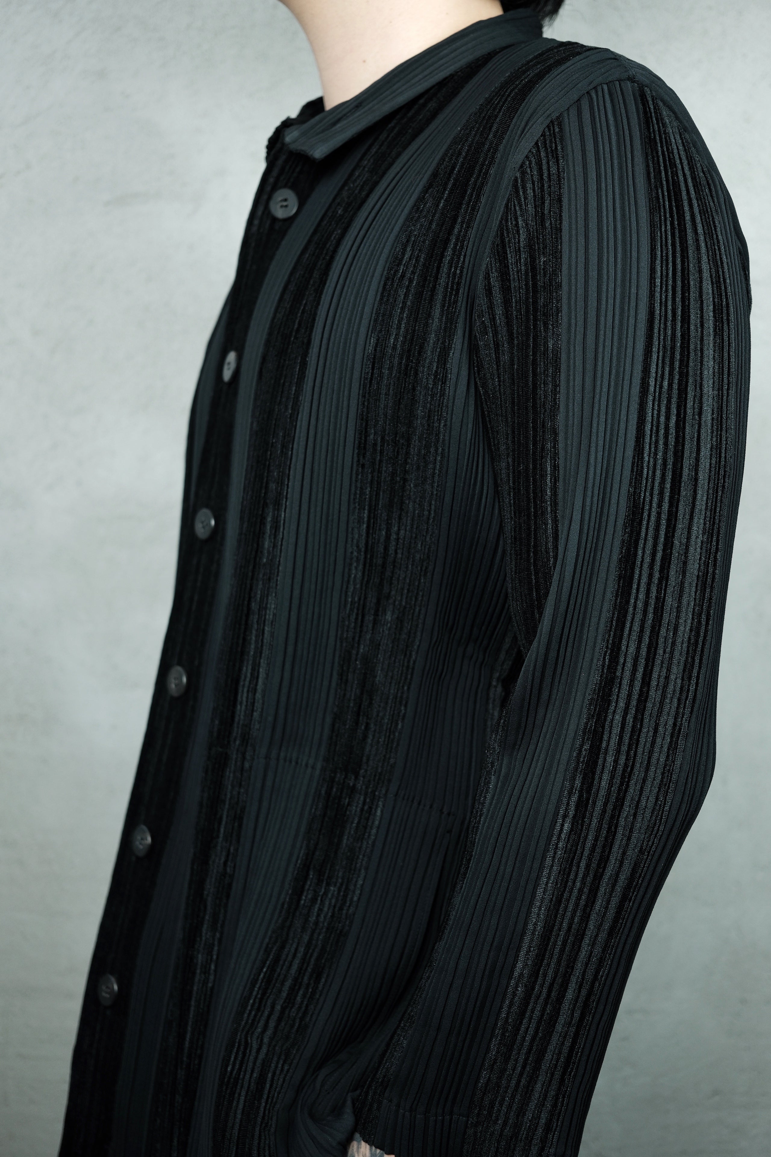 Issey Miyake Textured Pleated Shirt
