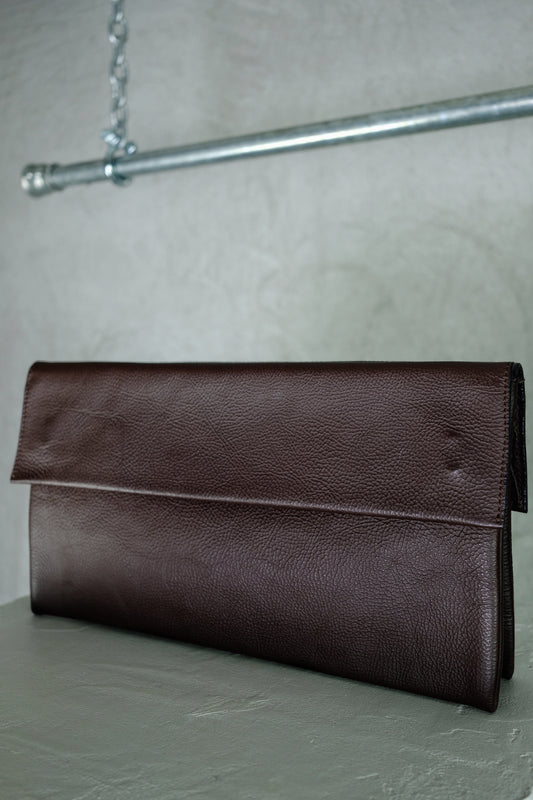 Marni Vintage Leather Pochette – Warm Brown (2000s)